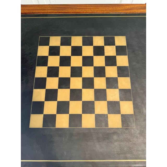 Drexel 1967 Drexel Et Cetera Flip Top Faux Bamboo Game Table For Sale - Image 4 of 12