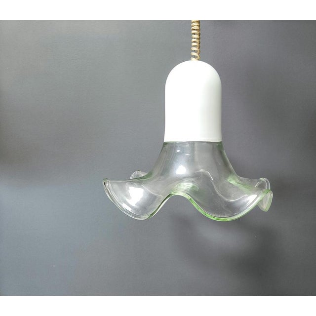 1970s Murano Glass Pendant Light attributed to Roberto Pamio and Renato Toso for Leucos, 1970s For Sale - Image 5 of 12