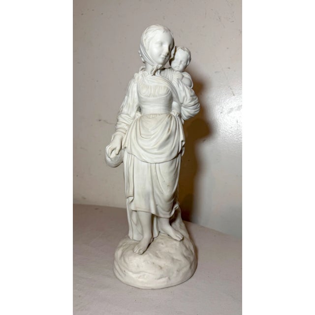 Up for sale is a large, very high quality antique 19th century figural parian statue. It's done with exquisite realistic...