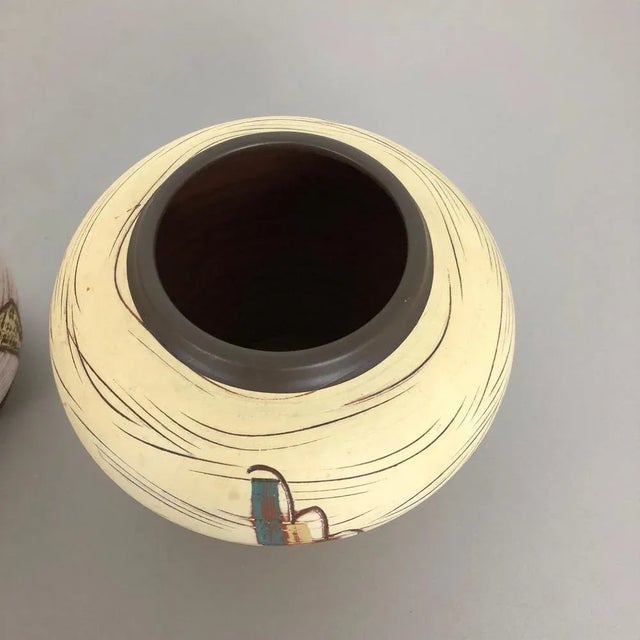 Ceramic Ceramic Pottery Vases by Franz Schwaderlapp for Sawa Ceramic, Germany, 1960s, Set of 3 For Sale - Image 7 of 15