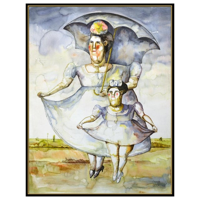 Figurative 1990s Dos Figuras En Vuelo, Ender Cepeda For Sale - Image 3 of 5