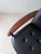 Scandinavian Armchair in Teak and Black Leather, 1960s For Sale - Image 4 of 13