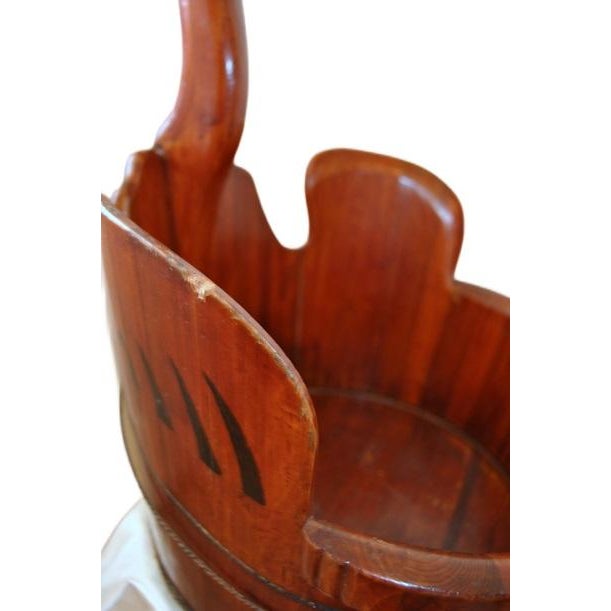 Auburn Buddhist Asian Bird Effigy Wood Bucket Tub Basin Japanese Crane Late 19th Century For Sale - Image 8 of 9