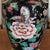 Chinese Famille Noir Porcelain Vase Adapted Into a Lamp For Sale - Image 4 of 12