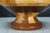 Wood Vintage Segmented Turned Wood Parquetry Fruit Centerpiece Pedestal Bowl 9" For Sale - Image 7 of 10