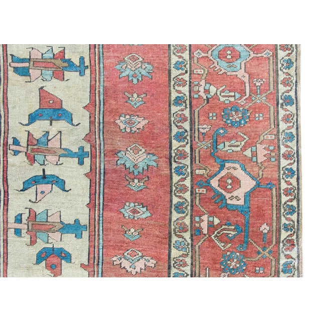 Late 19th Century Persian Serapi Rug For Sale - Image 9 of 14