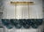 Art Deco Style Rectangular Octane Murano Glass and Brass Chandelier, 2000 For Sale - Image 9 of 11