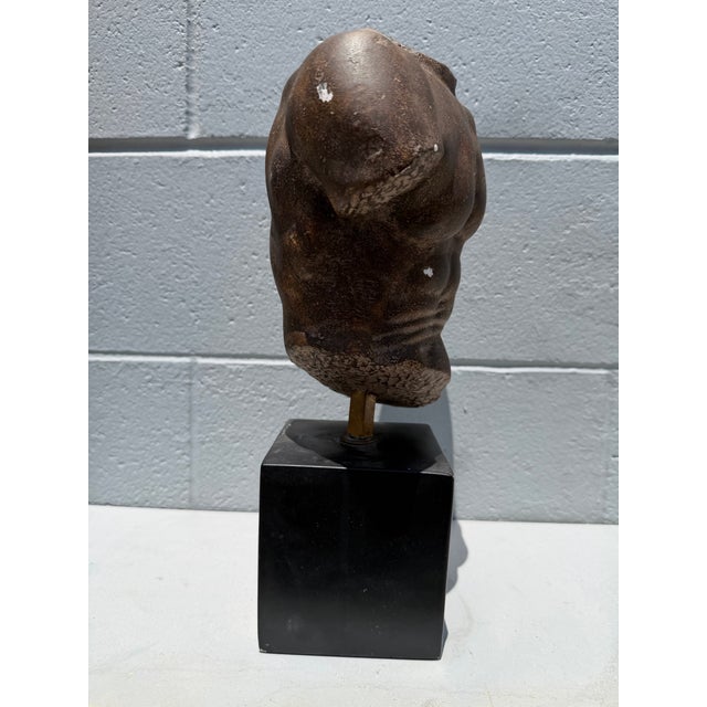 Bronze 1991 Classical Male Torso Sculpture by Sergey Eylanbekov for Alva Studios For Sale - Image 8 of 8