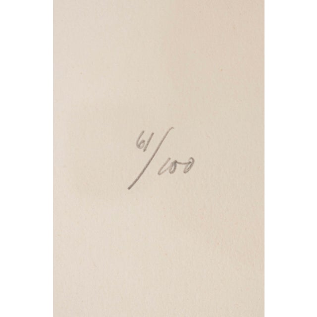 Mid-Century Modern 1975 Tully Filmus “Kiddush” Signed & Numbered Judaica Lithograph, Framed For Sale - Image 3 of 10