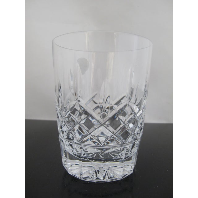 Waterford Crystal Lismore Double Old Fashioned Glass Set of 2 Unused in Box For Sale - Image 9 of 10