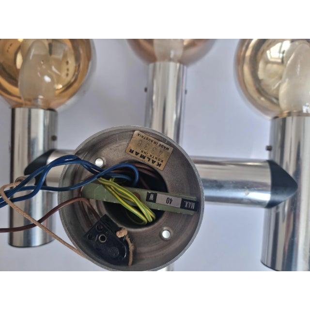 Mid-Century Austrian Wall Sputnik for Kalmar, 1970s For Sale - Image 14 of 15