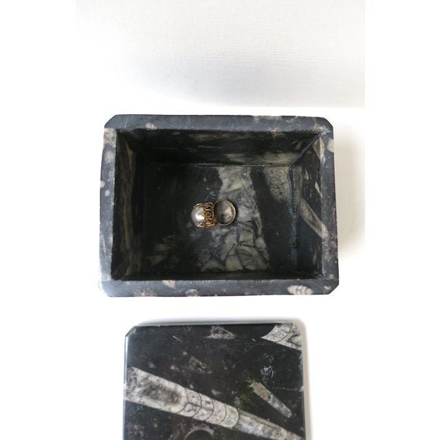 Marble Stone Jewelry Box, England For Sale - Image 10 of 11