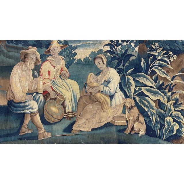 Brown 19th Century 17th Century FrenchTapestry - 7'10" x 8'7" For Sale - Image 8 of 12