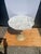 Shabby Chic Vintage Mid-Century Ornate Marble (Style) Cherub Accent Table or Pedestal Shabby Chic, Neoclassical, and Maximalist For Sale - Image 3 of 5