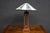 Late 20th Century Arts & Crafts Style Slag Glass Table Lamp For Sale - Image 5 of 9