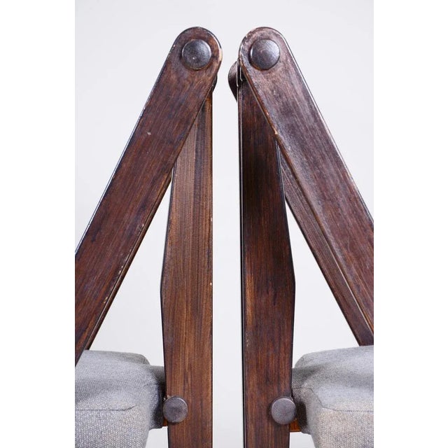 Avant Garde Armchairs, Czechia, 1940s, Set of 2 For Sale - Image 14 of 16