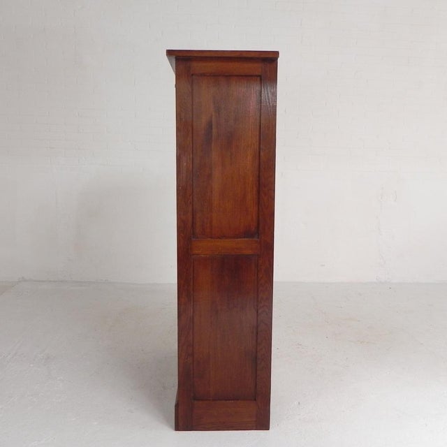 1950s Oak Roller Shutter Cabinet, 1930s For Sale - Image 5 of 18
