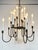 Classic mid-century sixteen bulb "silhouette" chandelier by Lightolier, circa 1960s. 24" diameter, 26" high from top ring...