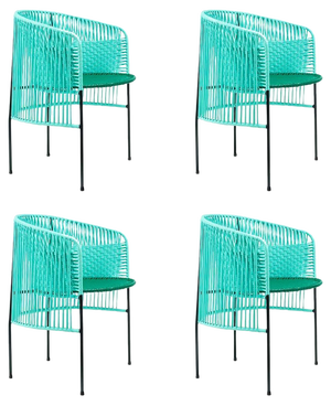 Mint Caribe Dining Chairs by Sebastian Herkner, Set of 4