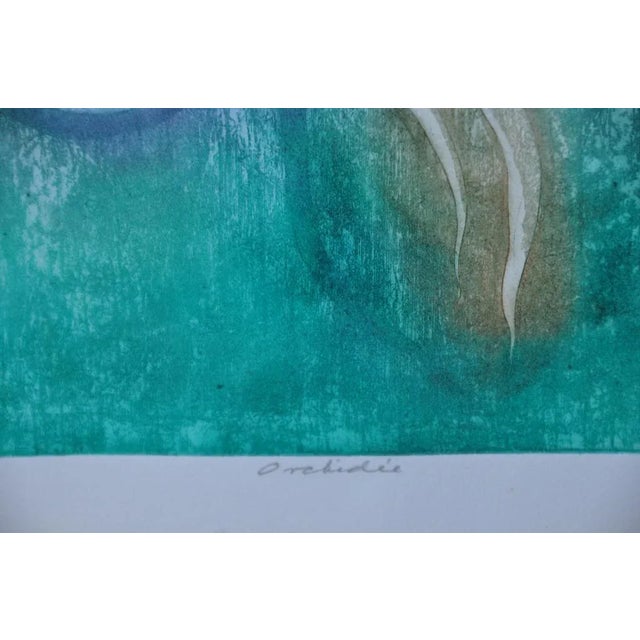 1960s Vintage David Silverberg Limited Edition Colored Engraving For Sale - Image 5 of 6