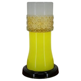 Glass Table Lamp by Beleuchtungsglass Kombinat Görlitz, 1960s For Sale