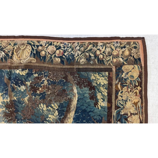 19th Century 17th Century FrenchTapestry - 7'10" x 8'7" For Sale - Image 11 of 12