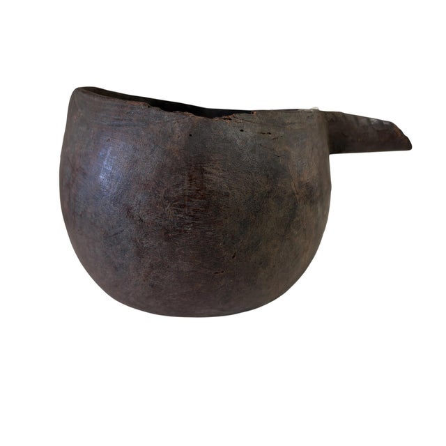 African Vintage Lg African Kuba Wooden Cup Congo For Sale - Image 3 of 10
