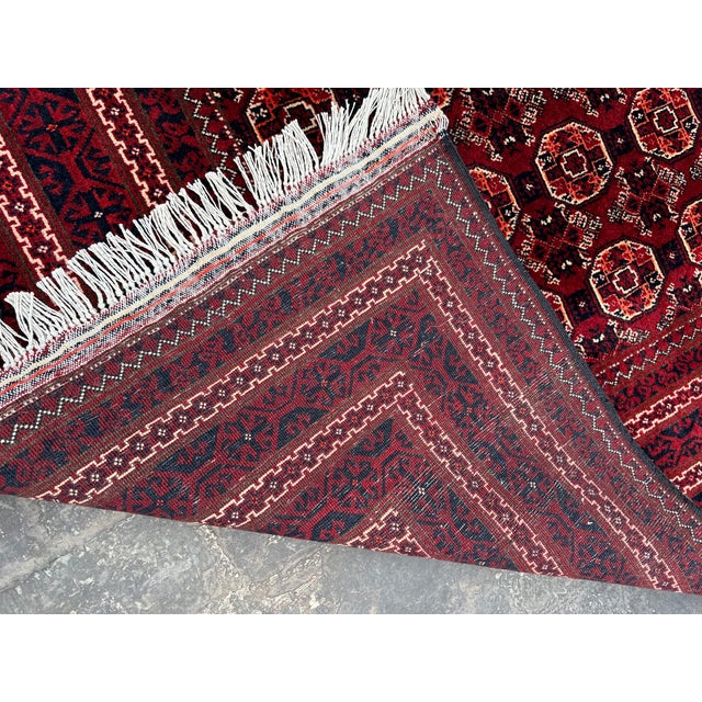 Afghan Hand Knotted Tribal Rug For Sale - Image 9 of 9