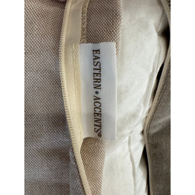 Eastern Accents Taupe Throw Pillows, Pair For Sale - Image 12 of 12