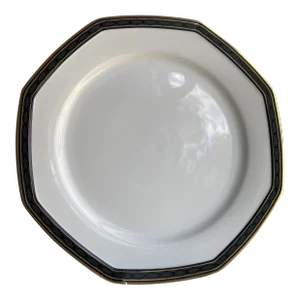 90's Christopher Stuart "Black Dress" Fine China Chop Plate