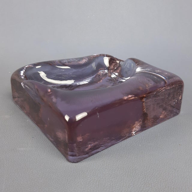 Purple Murano Glass Centerpiece or Ashtray, 1970s For Sale - Image 6 of 13