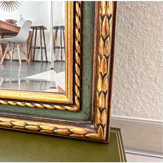 Vintage Belgian Gold Full-Length Mirror, 1970s For Sale - Image 10 of 13