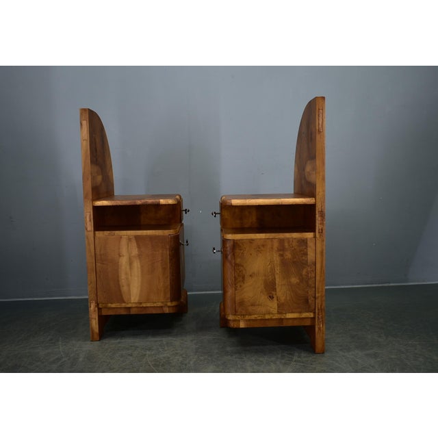 Art Deco Bedside Tables, Czechoslovakia, 1934s, Set of 2 For Sale - Image 16 of 18