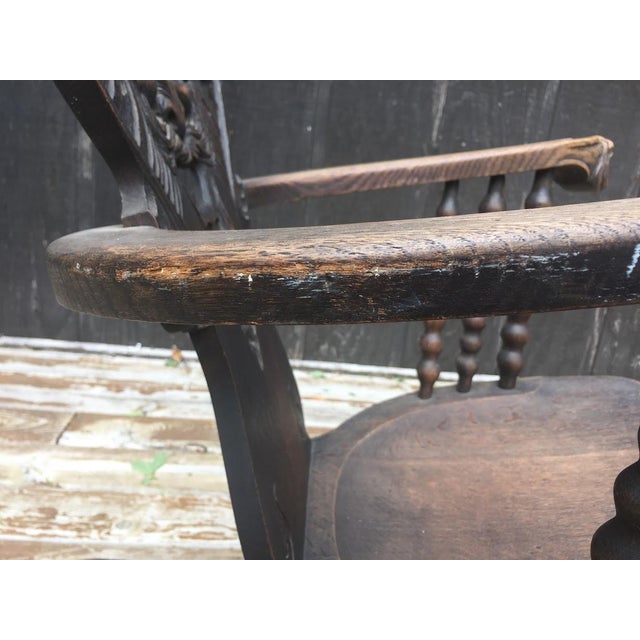 Antique Green Man Rocking Chair C.1800 Chairish