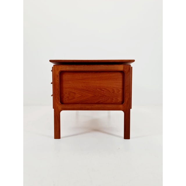 Danish Teak Freestanding Desk from C.V, Denmark, 1960s For Sale - Image 10 of 14