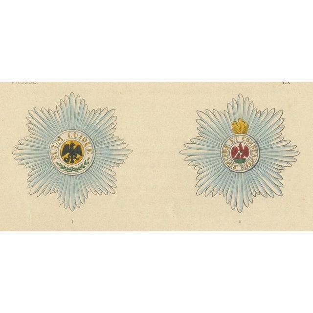 Plate LX Orders of Prussia, Black Eagle and Red Eagle Insignia, 1844 For Sale - Image 4 of 8