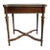 19th-Century French Louis XVI-Style Marquetry Game Table With Brass Ormolu Trim For Sale