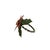 Mid 20th Century Vintage Tole Poinsettia Holiday Napkin Rings - Set of 6 For Sale - Image 5 of 6