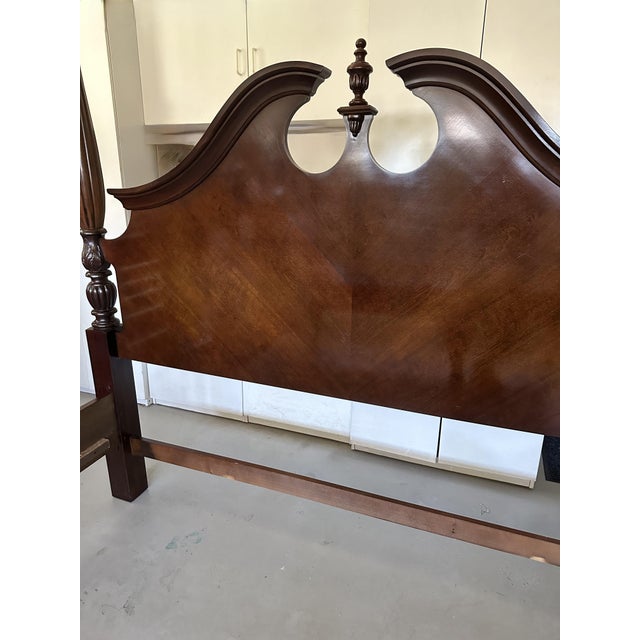 1990s Vintage Thomasville King / Cal King Poster Bed | Chairish