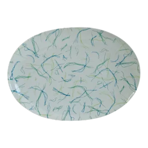 1960s Raymond Loewy Continental China Germany Threads Oval Platter