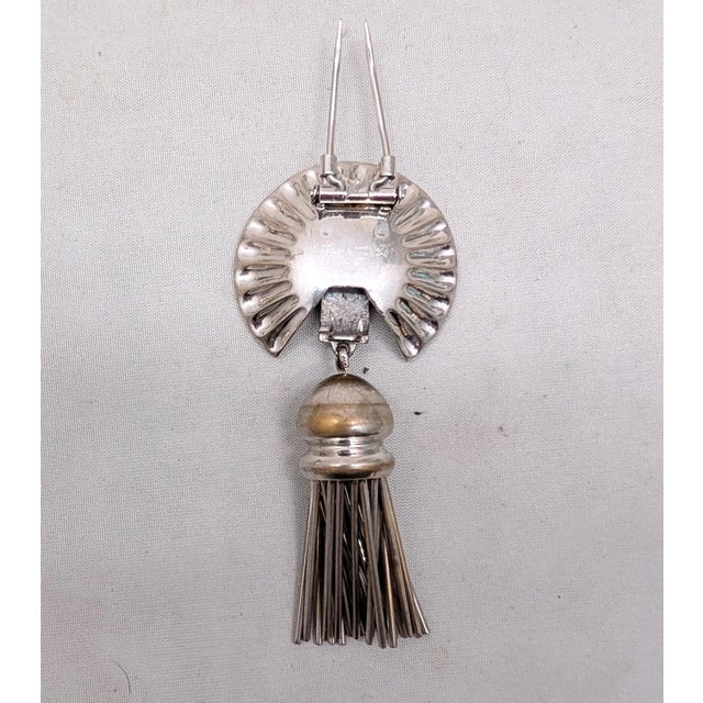 Vintage 1946 Kreisler "First Lady" Clear Rhinestone Tassel Fur Clip For Sale - Image 12 of 12
