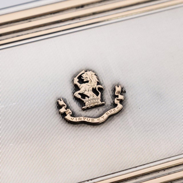 20th Century English Silver & 9k Gold Cigar Case from Cartier of New Bond St, 1929 For Sale - Image 15 of 18