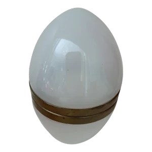 1940s White Opaline Egg