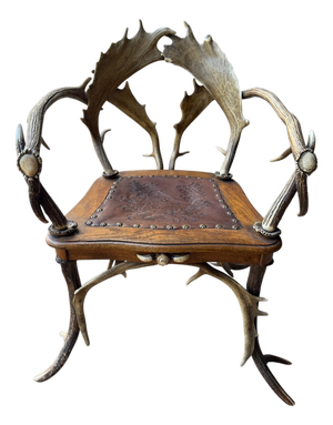 Antique German Antler Chair