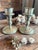 A handsome pair of vintage Revere Pewter candlesticks, conveying early American colonial influence with clean, traditional...