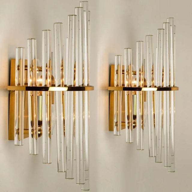Glass Rod Wall Sconce of Sciolari for Lightolier For Sale - Image 10 of 14
