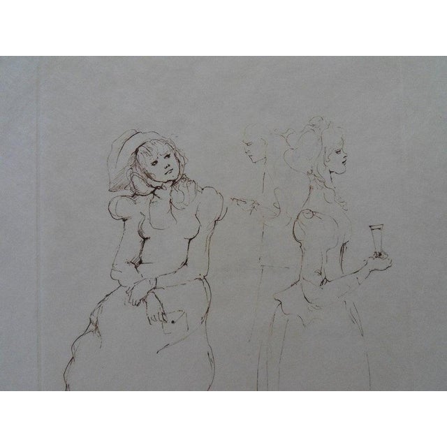 Léonor FINI (1908-1996) The Social Evening Original color etching Signed in pencil On Japanese paper, 32 x 42 cm (approx....