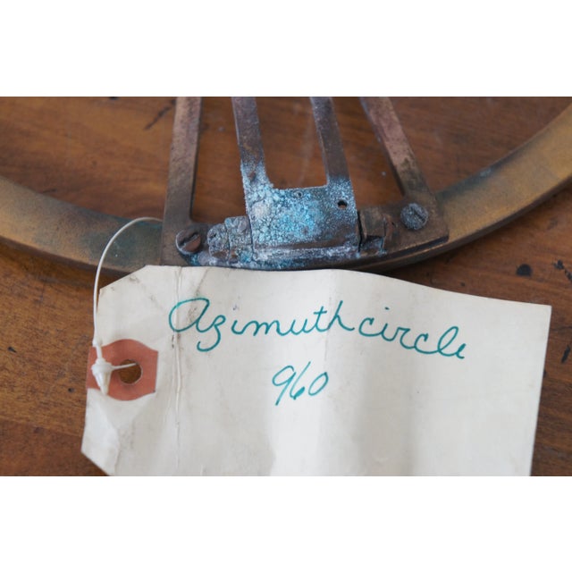 Mid 20th Century Thomson System Azimuth Nautical Navigation Instrument Circle & Case For Sale - Image 9 of 12