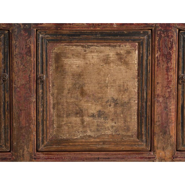 Vintage Chinese Sideboard in Elm, 1930 For Sale - Image 9 of 12
