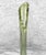 Mid 20th Century Mid-Century 21" Avocado Green Thumbprint Art Glass Swung Vase by Fenton For Sale - Image 5 of 11